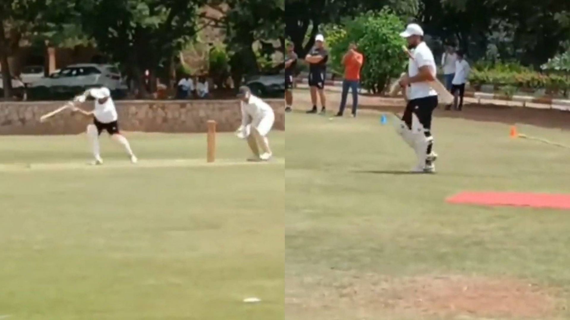 Rishabh Pant has resumed batting on the pitch (Image: Twitter)