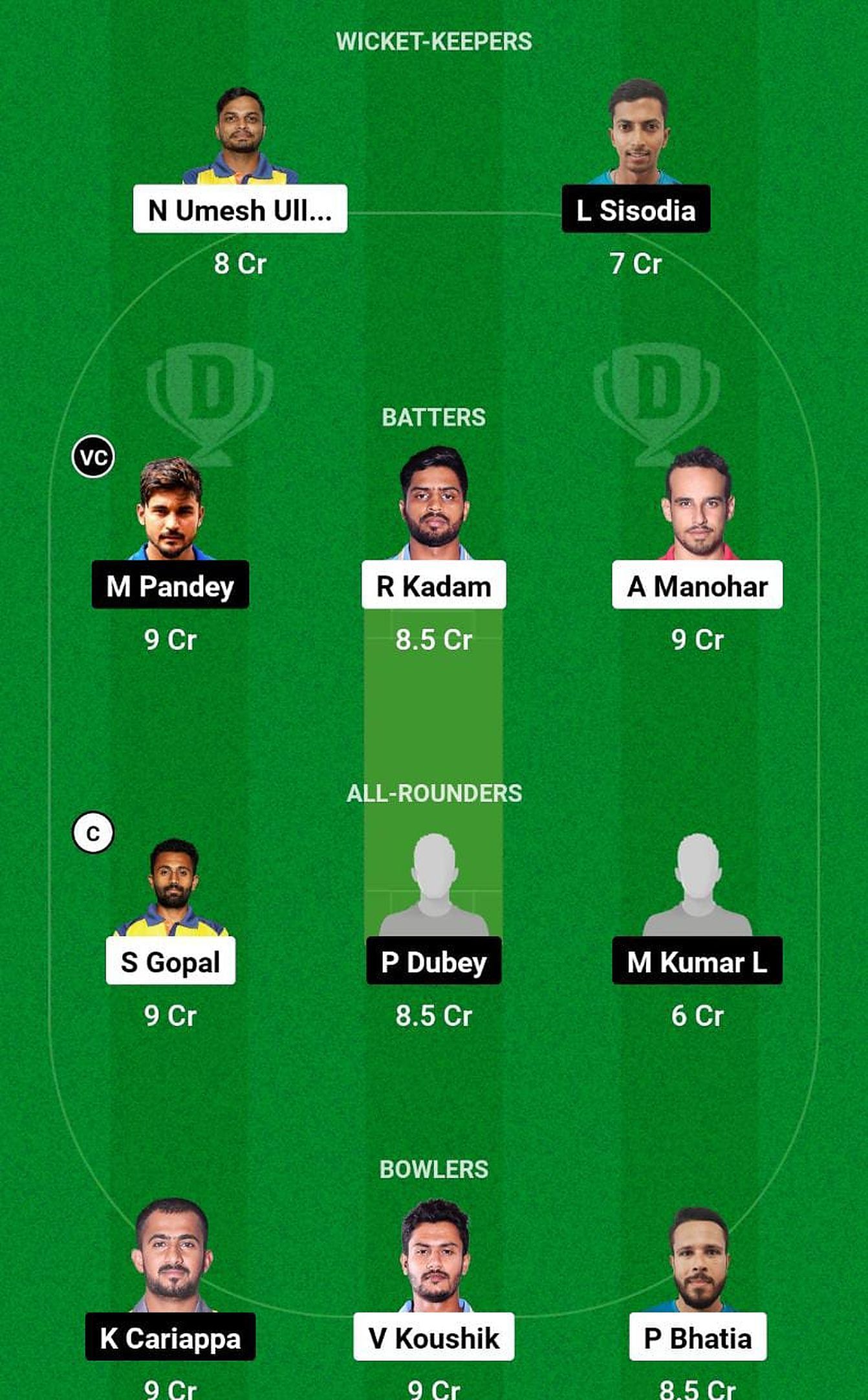 SL vs HT Fantasy Suggestion Team 1