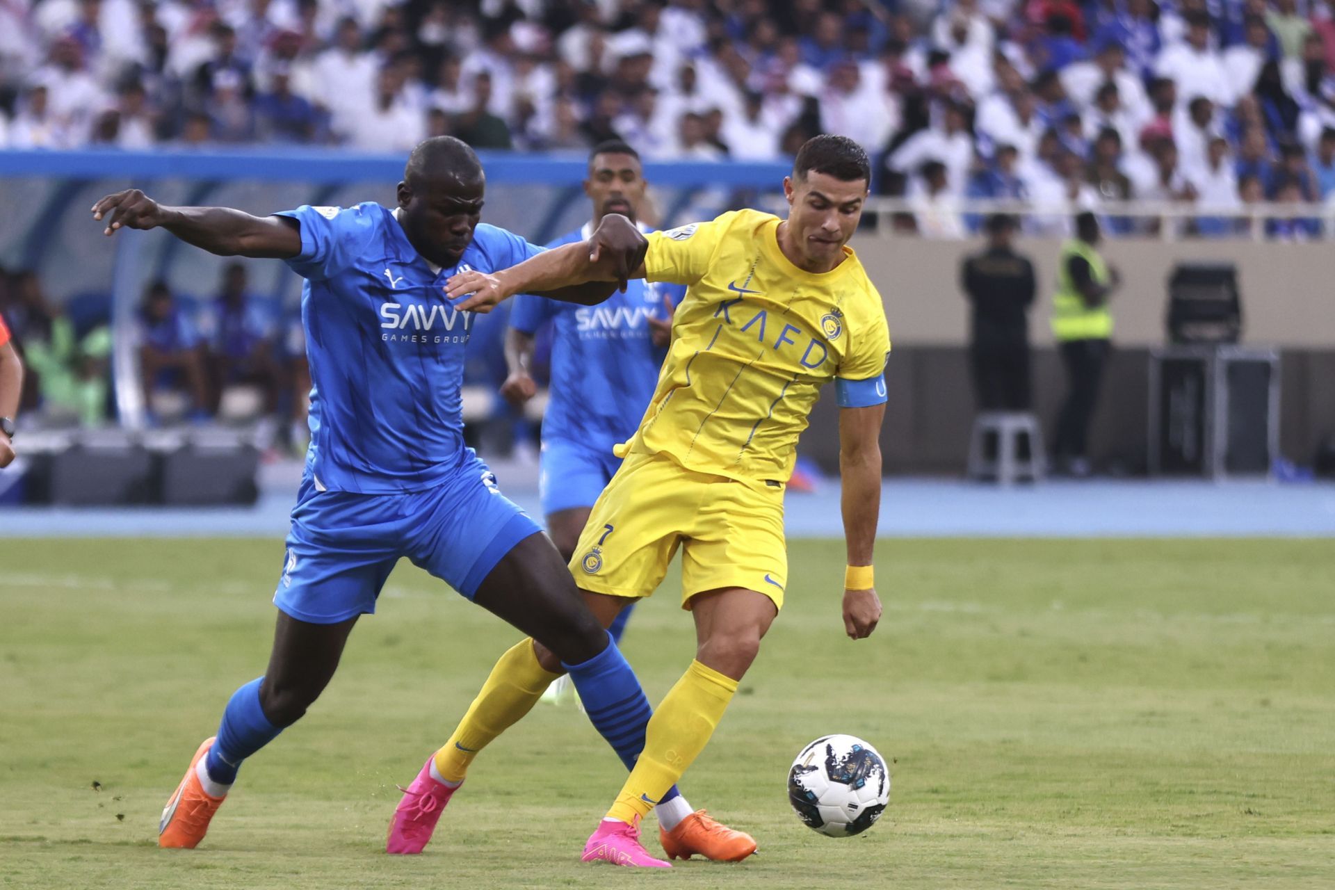 Cristiano Ronaldo in action for Al-Nassr