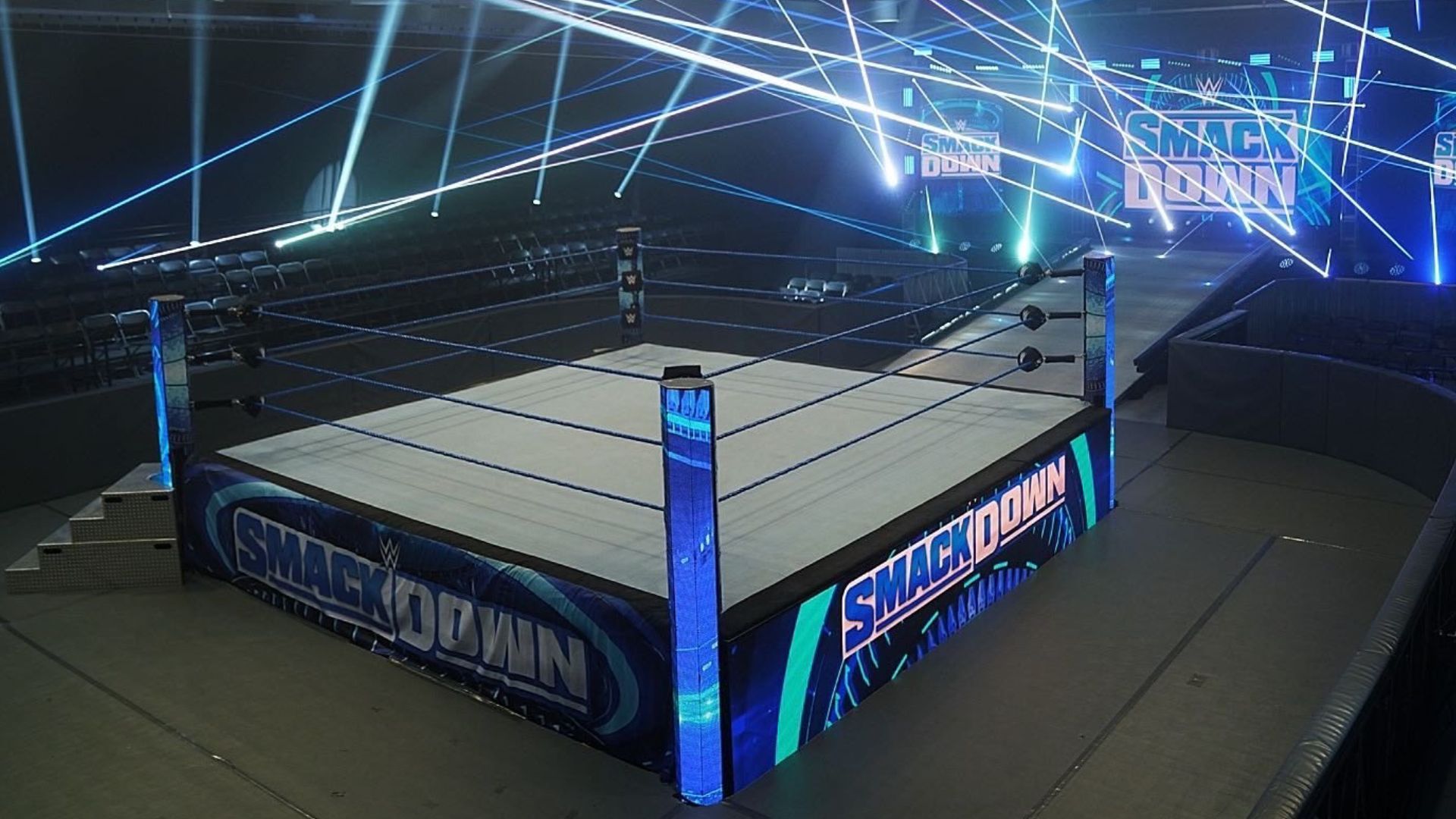 WWE SmackDown ring. Image Credits: wwe.com 
