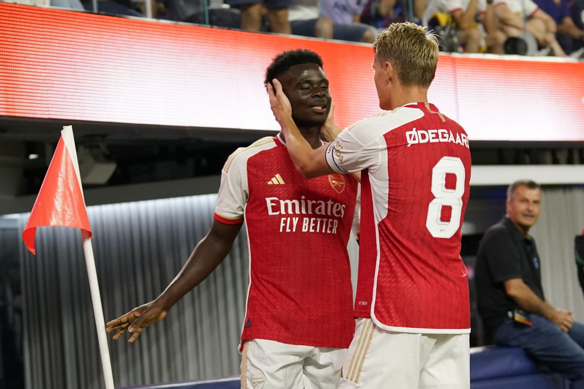 Arsenal stars - Bukayo Saka and Martin Odegaard