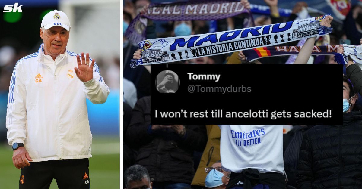 Real Madrid fans take aim at Carlo Ancelotti.