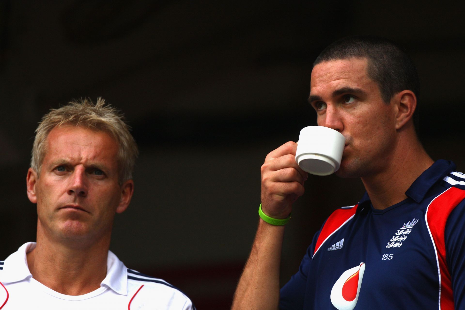 Kevin Pietersen (right) with Peter Moores (Pic: Getty Images)