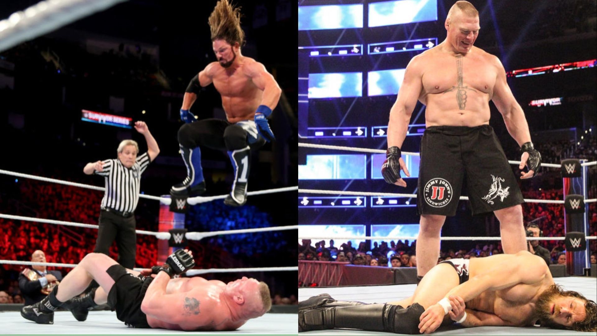 Brock Lesnar in action at WWE Survivor Series.