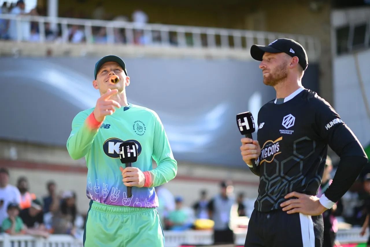 Jos Buttler leads Manchester Originals (Image Courtesy: The Hundred/ECB)