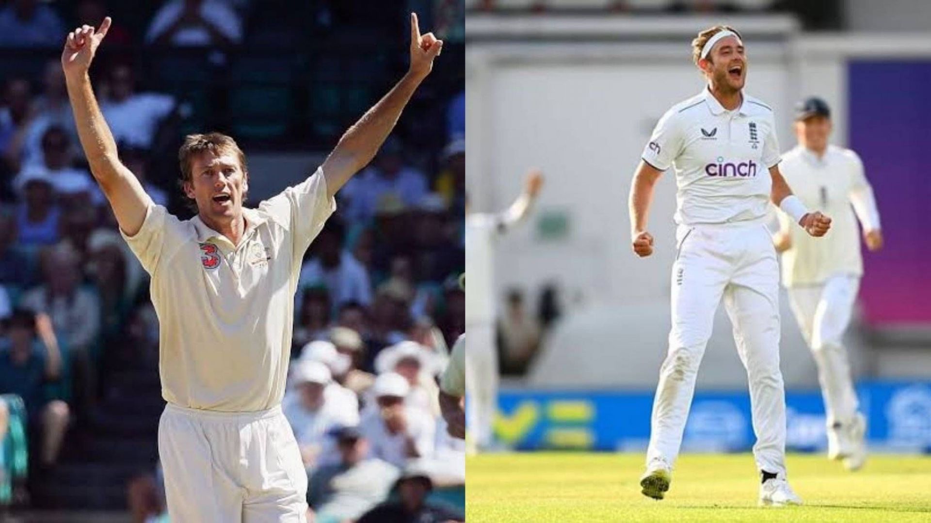 Stuart Broad and Glenn McGrath