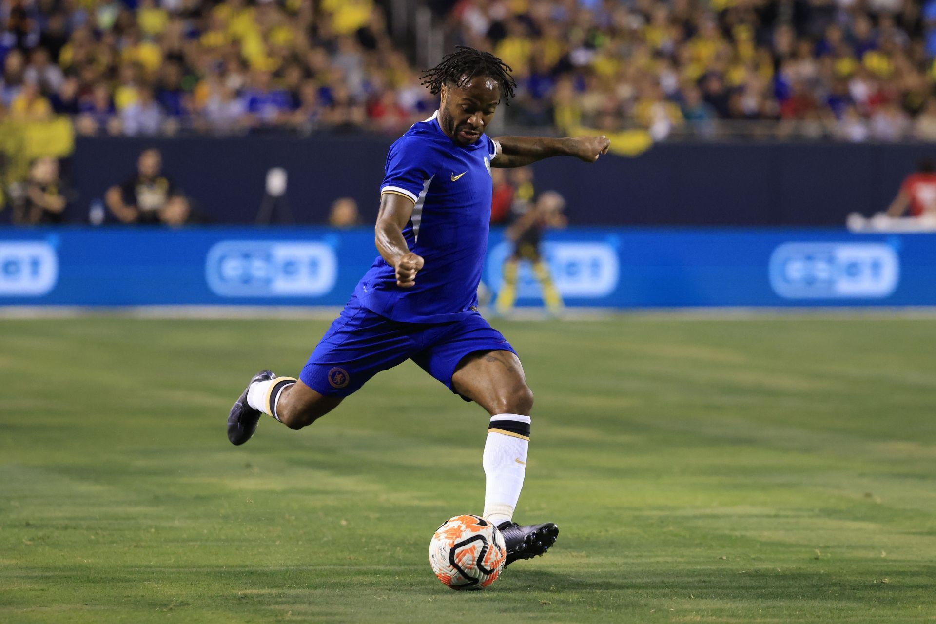 Raheem Sterling has struggled for form at Stamford Bridge.