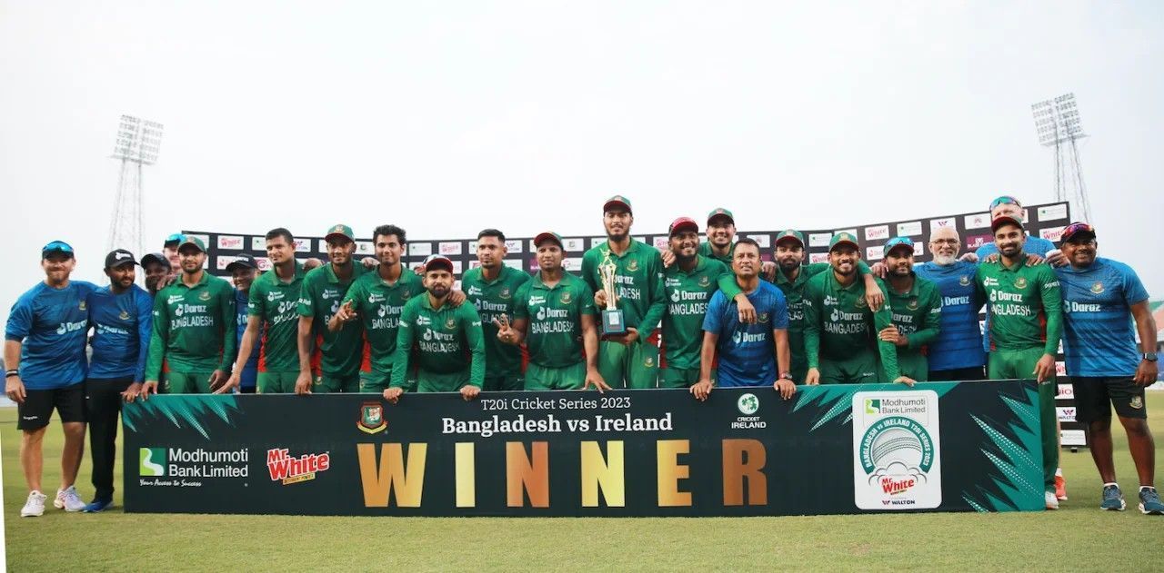 Bangladesh after their 2-1 ODI series win vs Ireland [Getty]