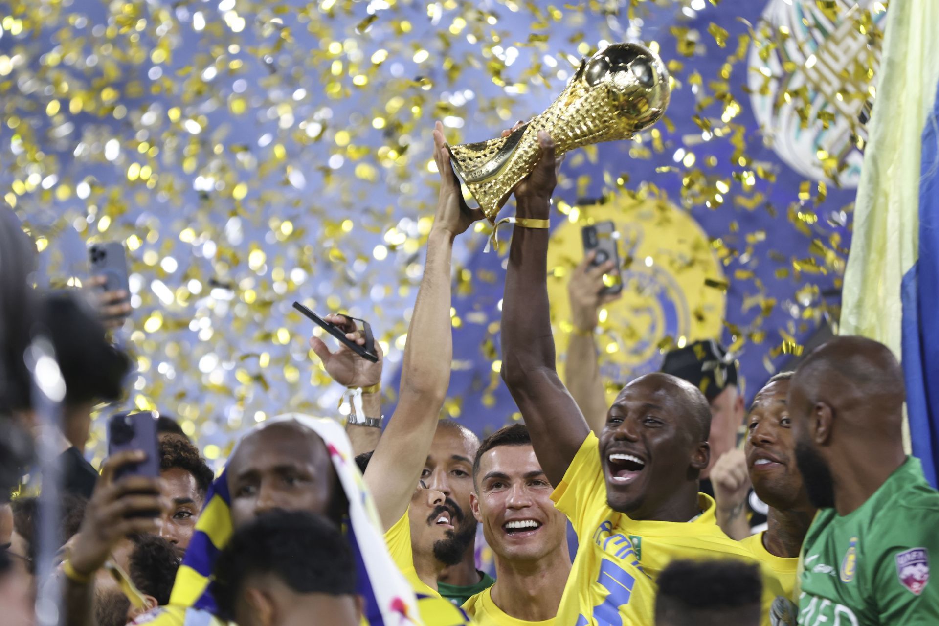 Al Nassr celebrate cup win