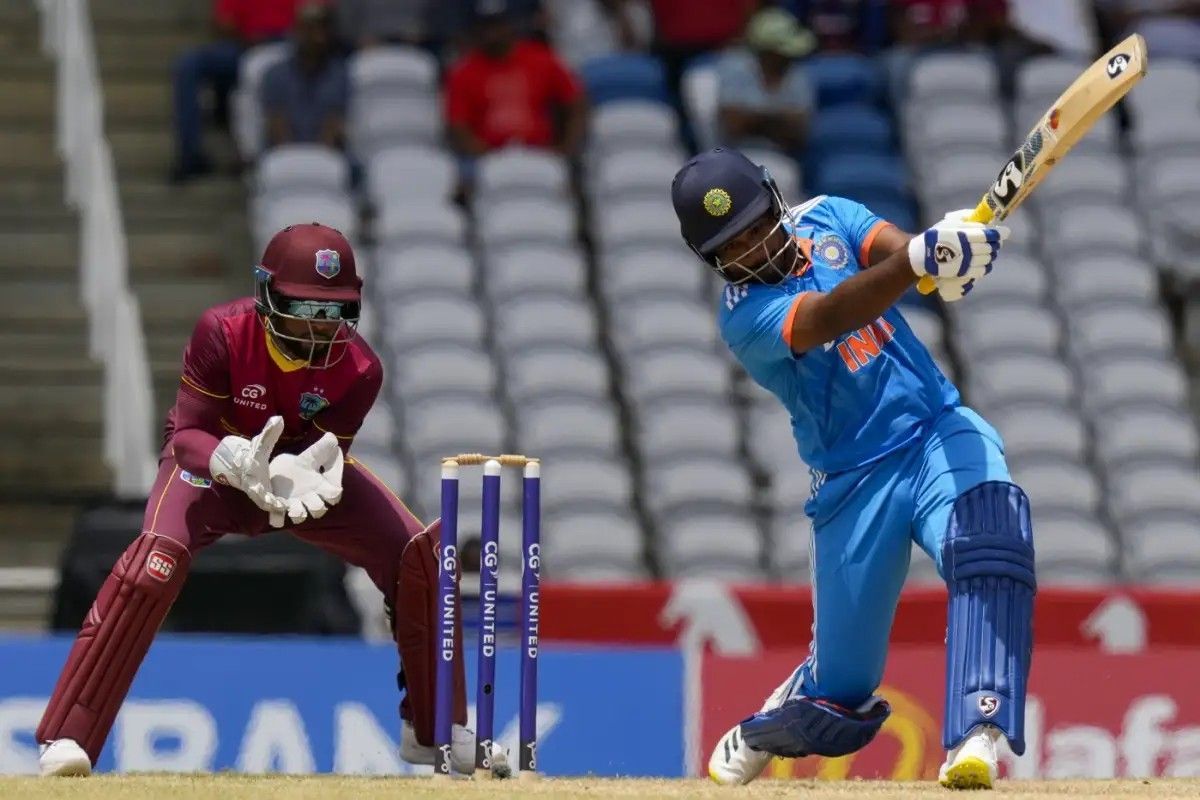 Sanju Samson against the West Indies [Getty Images]