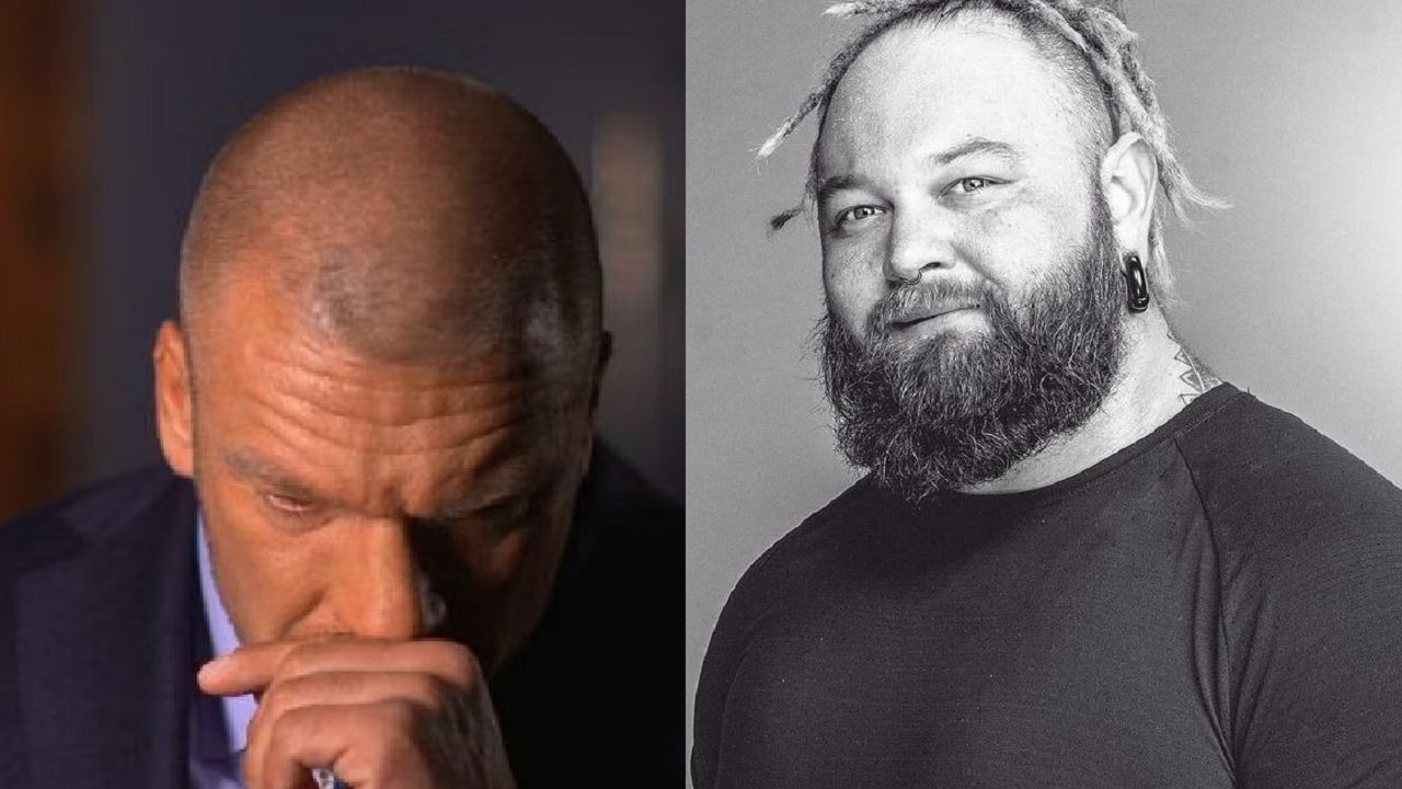 Triple H (left); Bray Wyatt (right)