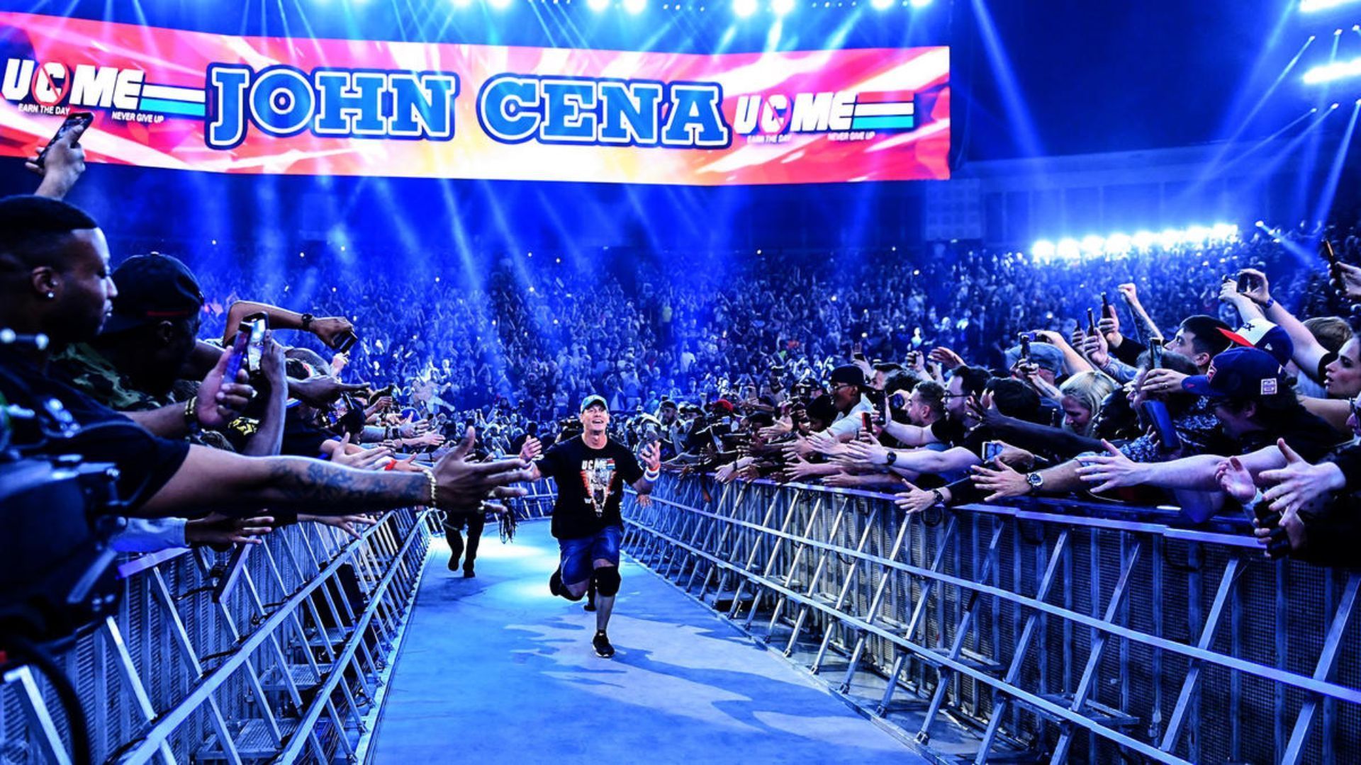 John Cena during his entrance. Image Credits: wwe.com 