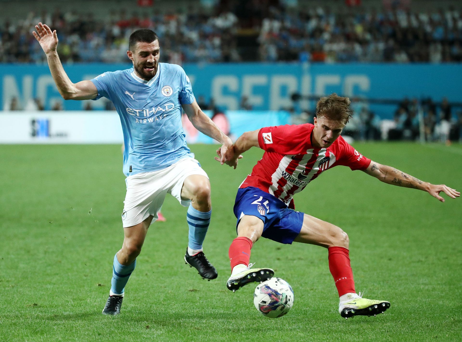 Mateo Kovacic (left) is set to be joined by his compatriot at the Etihad.