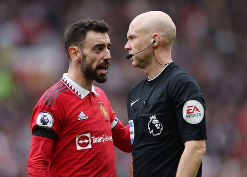 Bruno Fernandes often clashes with officials.