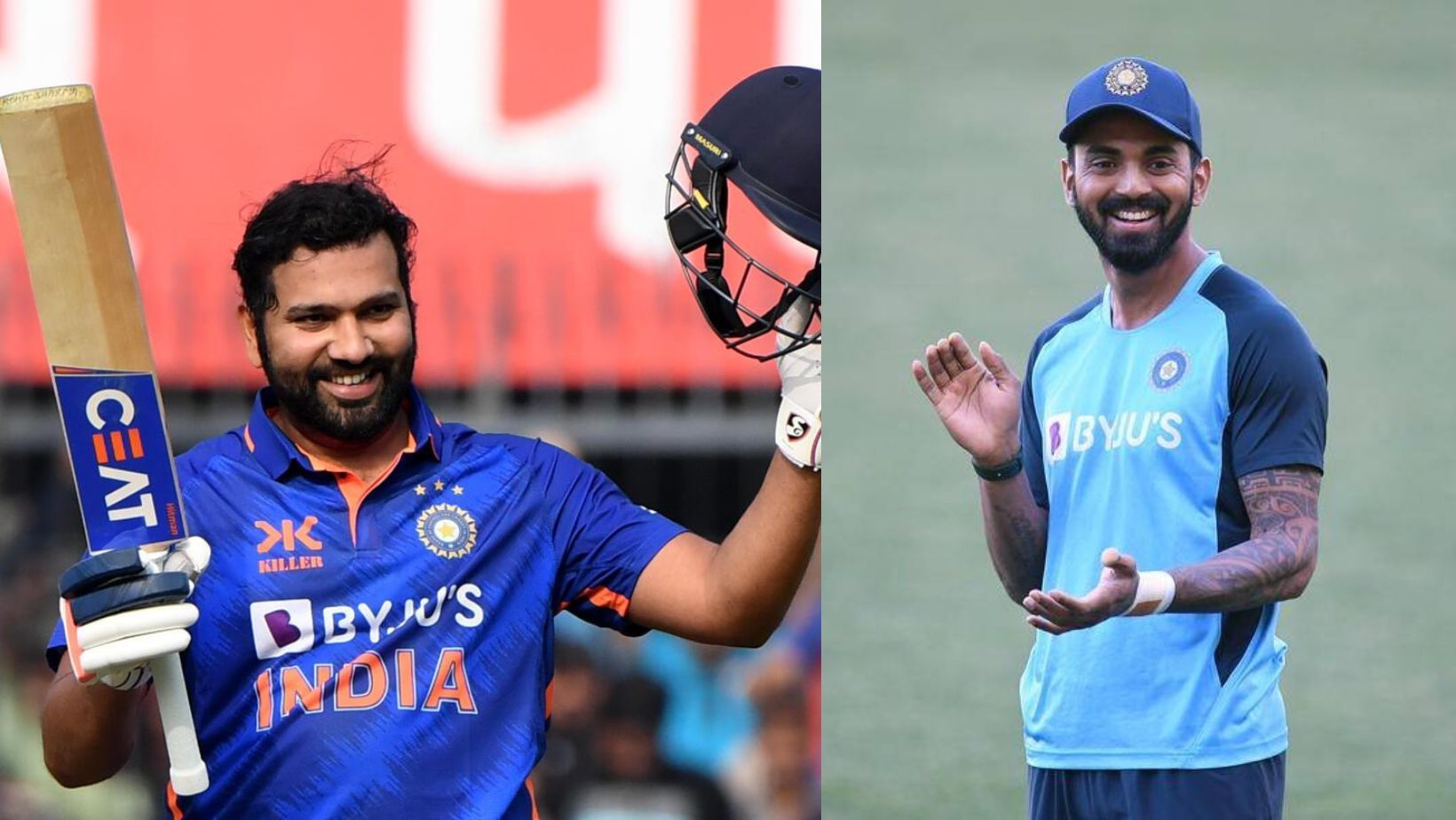 Rohit Sharma (L) and KL Rahul.