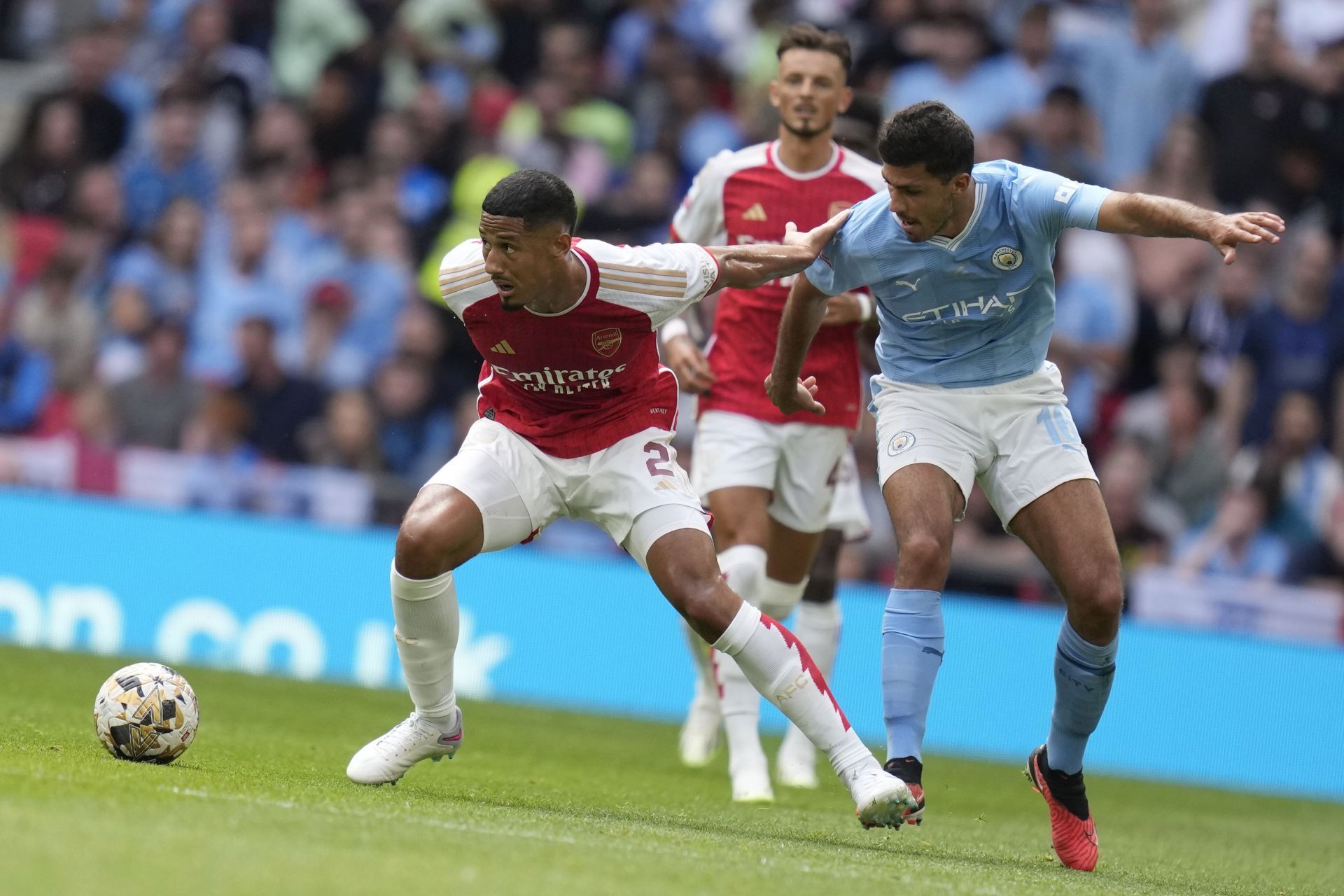 Rodri (R) put in an excellent performance in the Manchester City midfield.