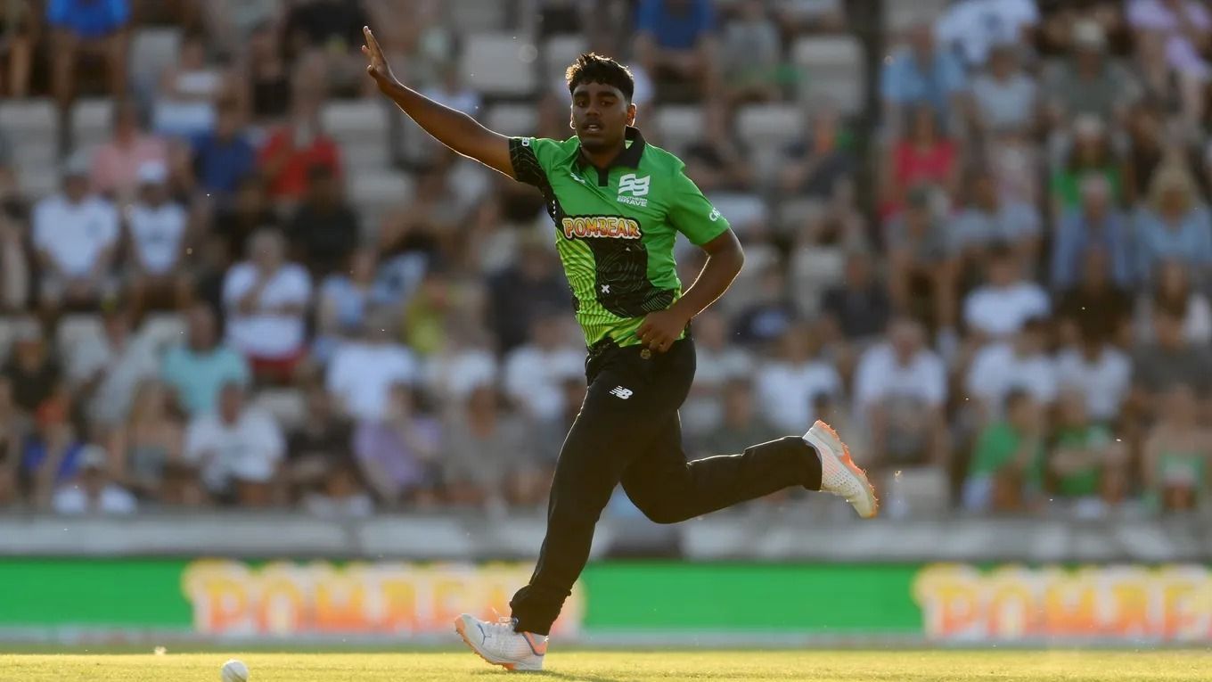 Rehan Ahmed in action (Image Courtesy: The Hundred/ECB)