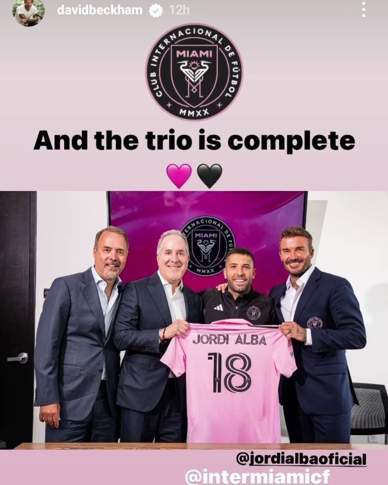 David Beckham&#039;s Instagram Story