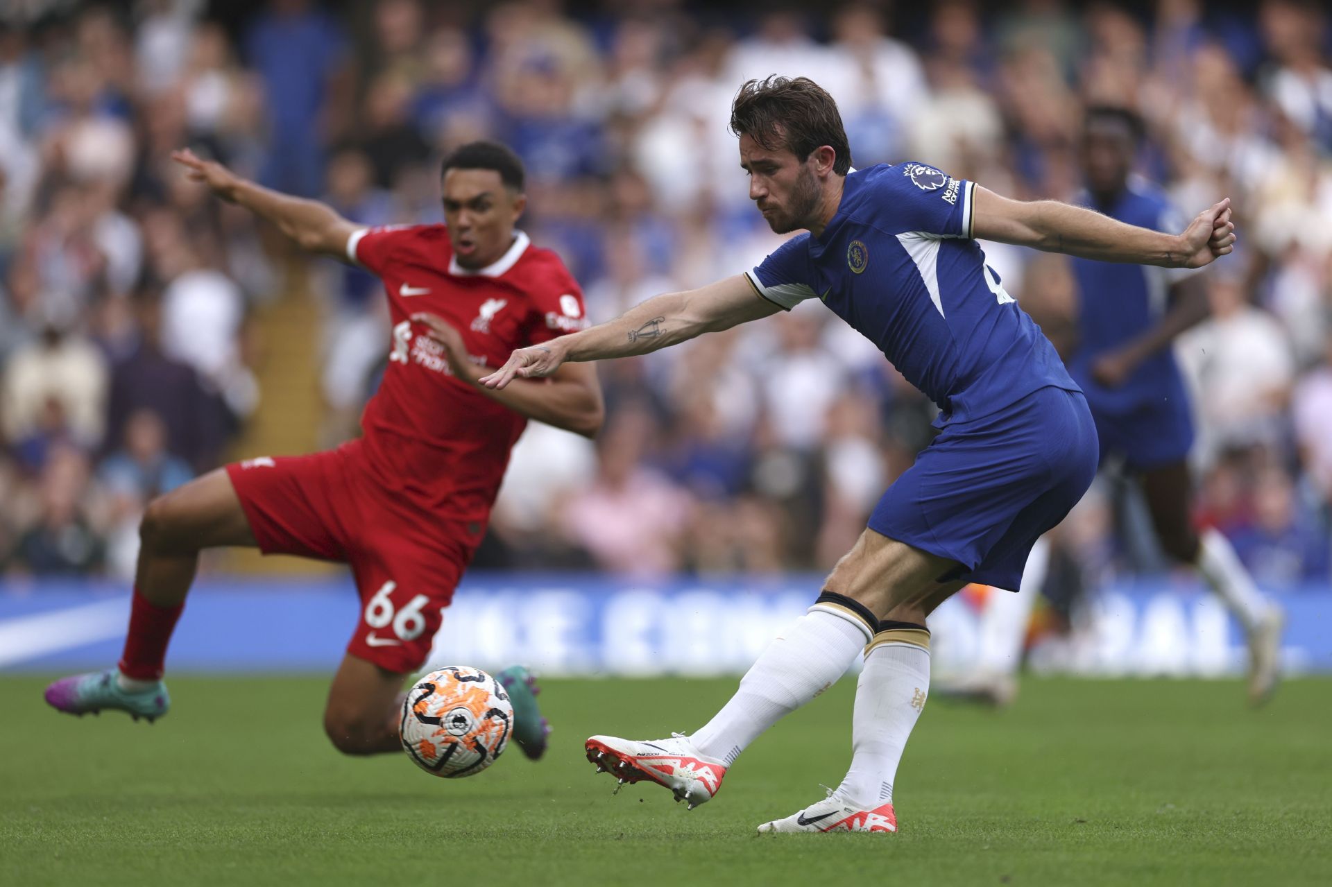 Chilwell (right) provided an assist on the opening day.