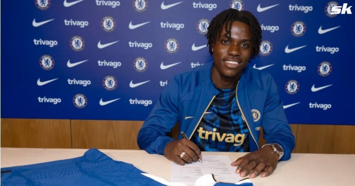 New Chelsea midfielder Romeo Lavia.