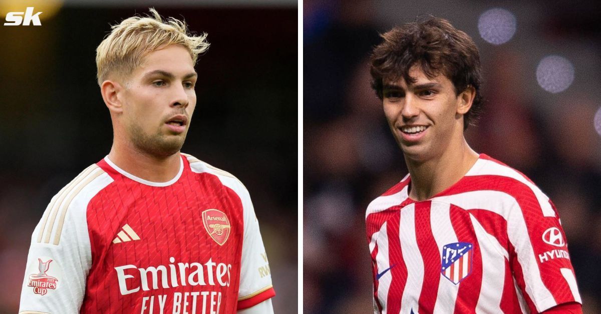 Emile Smith Rowe (left) and Joao Felix (right)