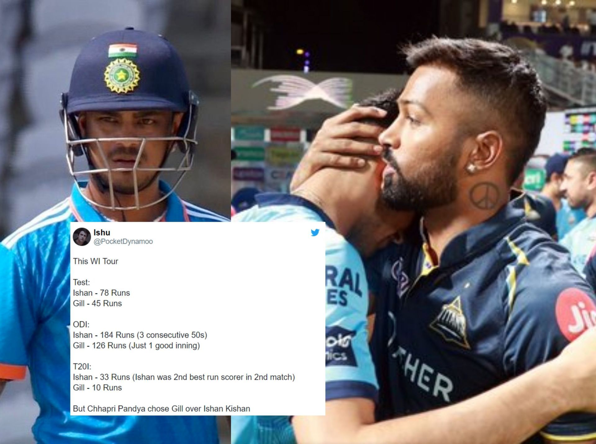 Fans react after Ishan Kishan is dropped from playing XI for 2nd T20I.   