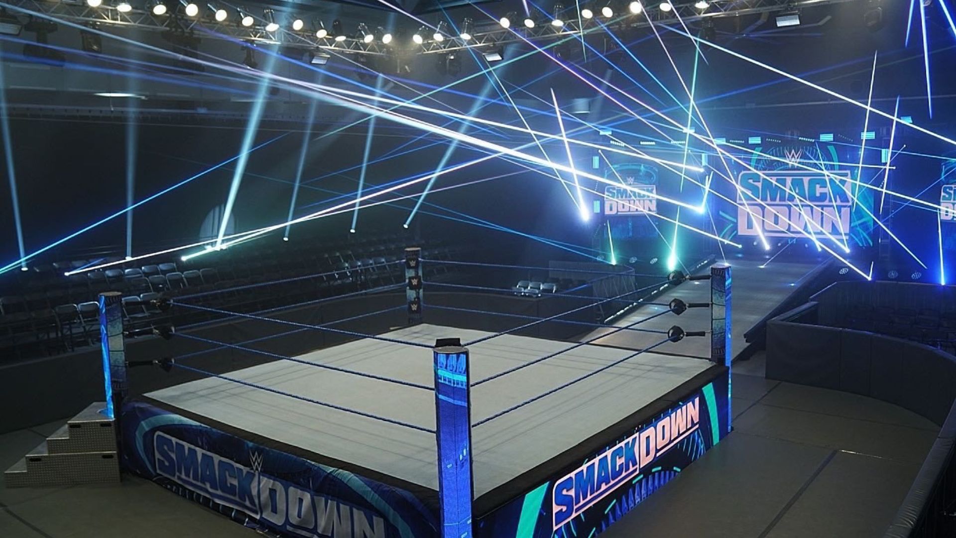 WWE SmackDown empty arena. Image Credits: Twitter