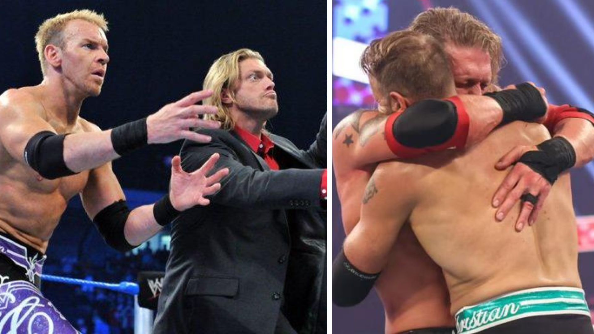 Edge and Christian remained friends despite being in different companies