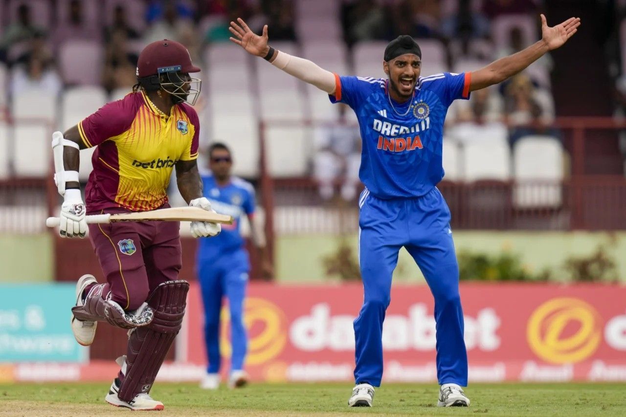 Arshdeep Singh appealing against the West Indies [Getty Images]