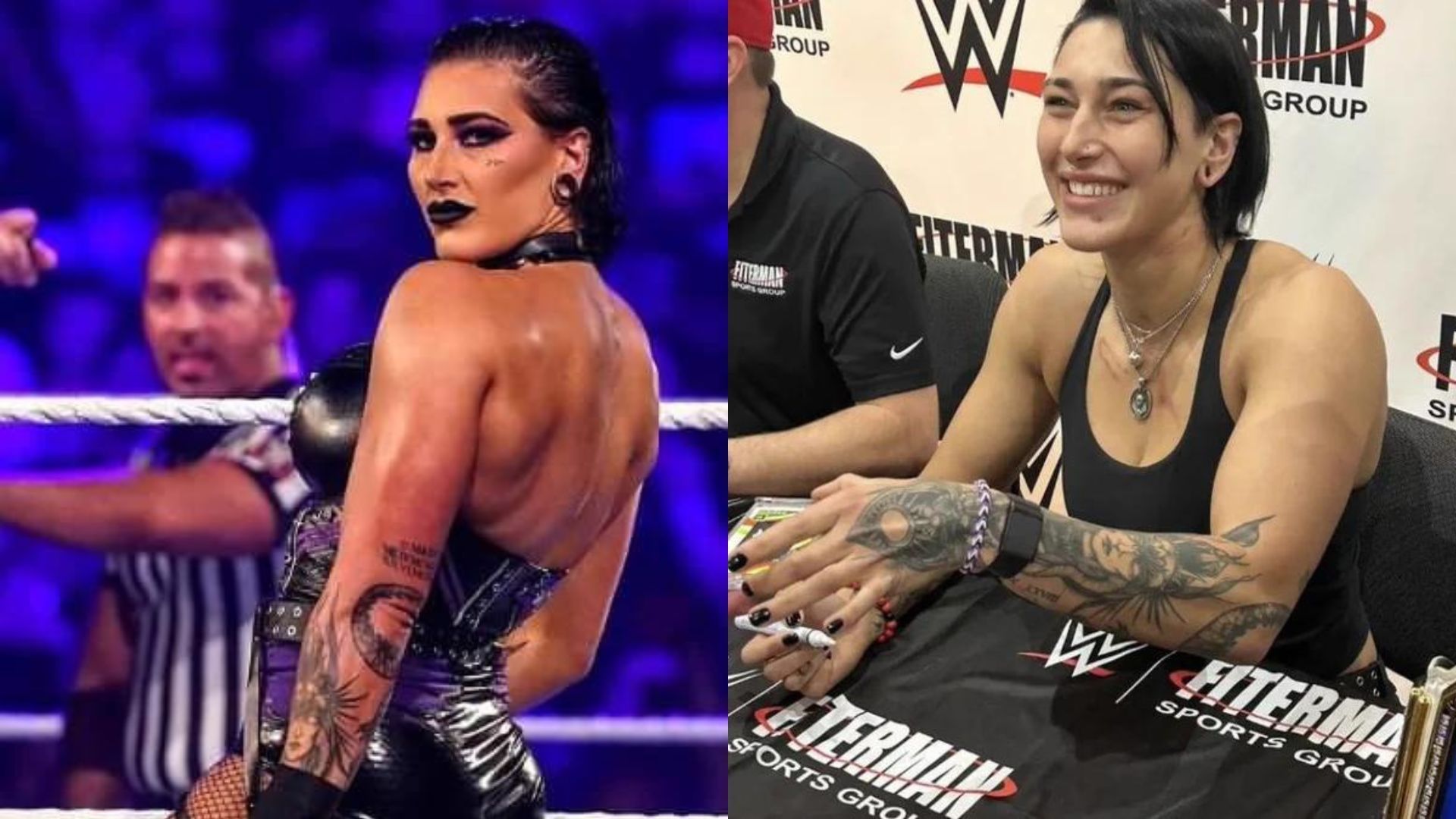 A WWE star sent a three-word message after posing with Rhea Ripley