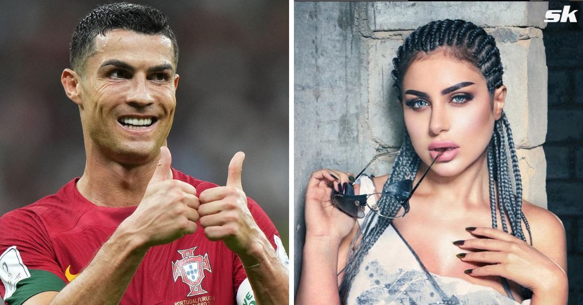Cristiano Ronaldo makes rare blunder as he phones the former Miss Arab journalist.