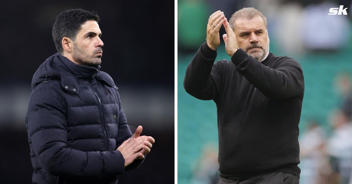 Arsenal manager Mikel Arteta and Tottenham Boss Ange Postecoglou