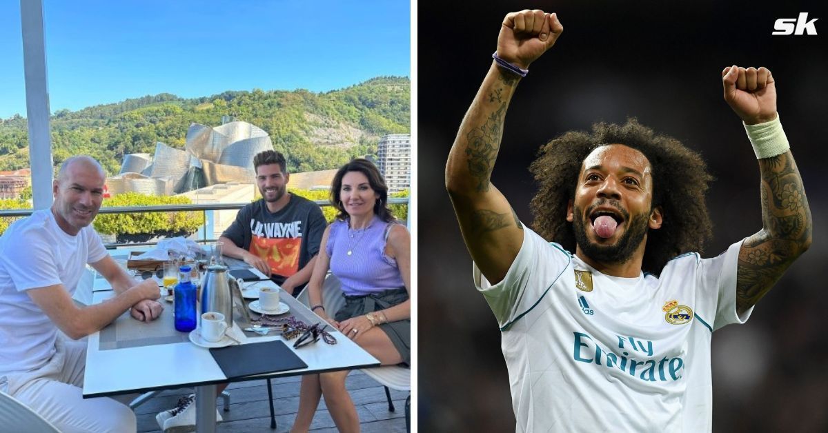 Marcelo reacted to Real Madrid legend Zinedine Zidane