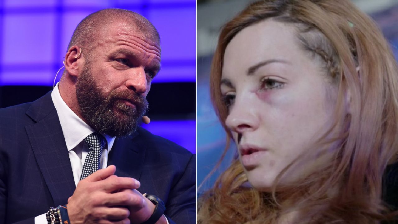 Triple H (left); Becky Lynch (right)