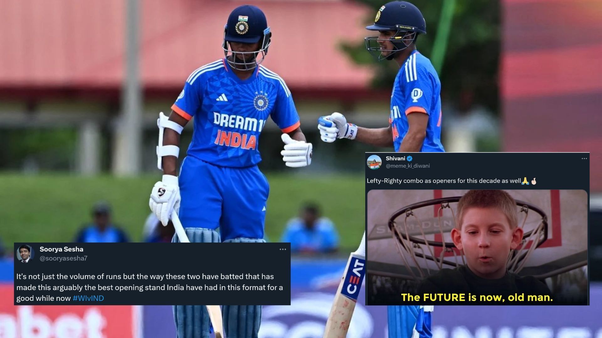 Fans believe Yashasvi Jaiswal and Shubman Gill is an outstanding opening pair for the future (P.C&gt;:Twitter)