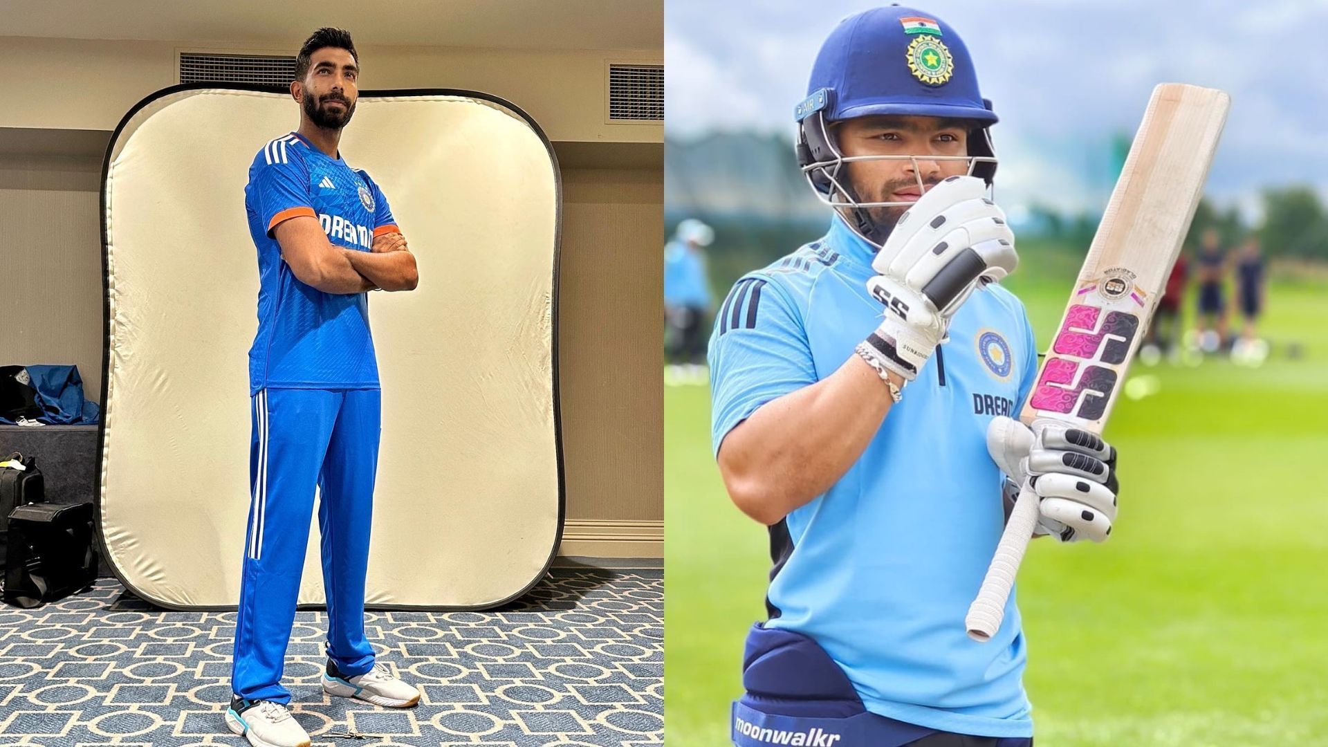 Fans are excited to see Jasprit Bumrah (L) &amp; Rinku Singh in particular against Ireland (P.C.:Twitter)
