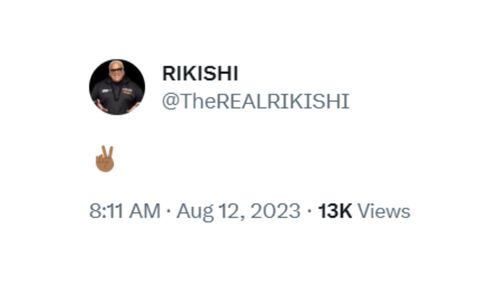 Rikishi's tweet