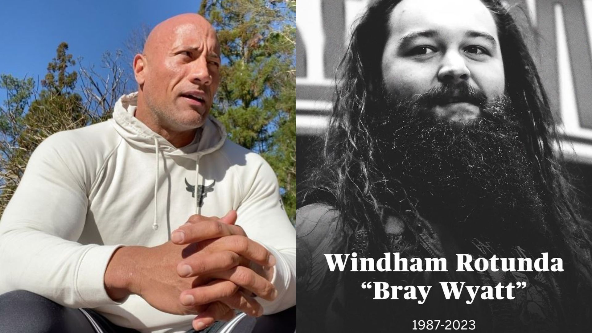 The Rock shared the ring with Bray Wyatt at WrestleMania 32
