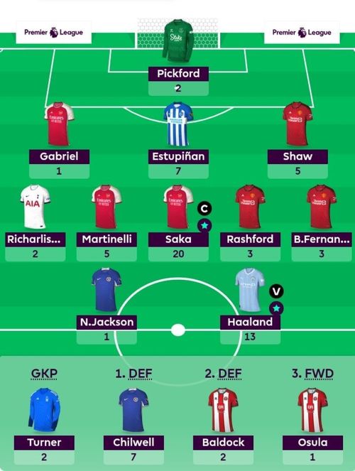 The FPL Team suggested for the previous GW.