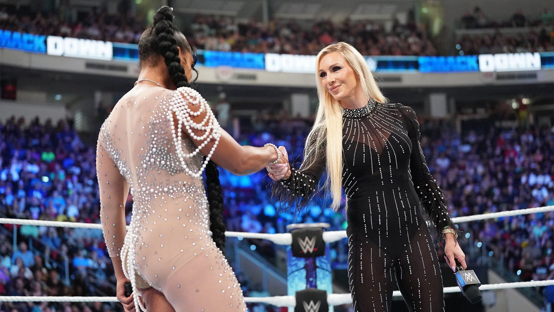 Charlotte Flair and Bianca Belair