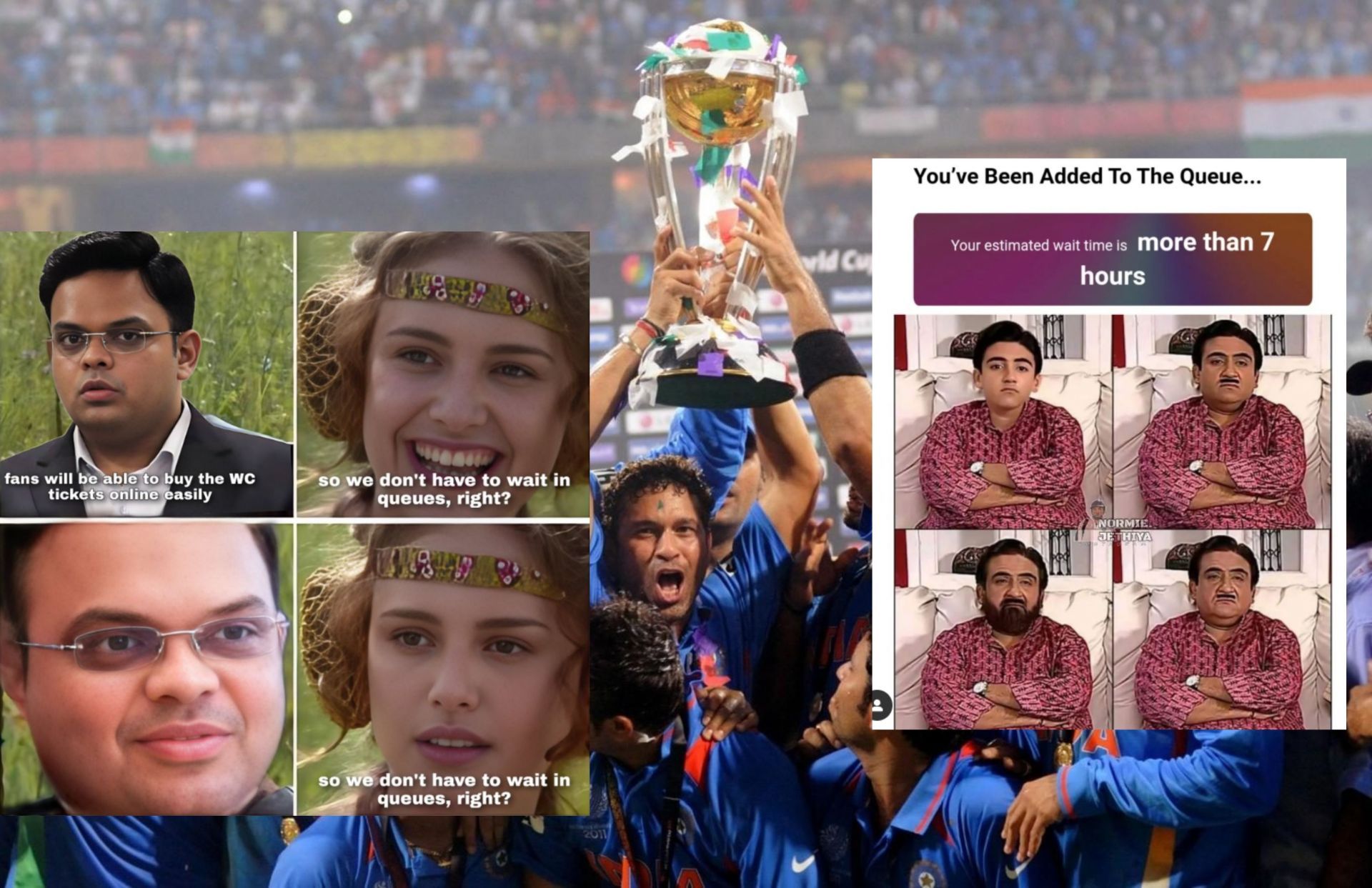 Fans share memes after facing a poor experience while booking tickets for upcoming home World Cup. 