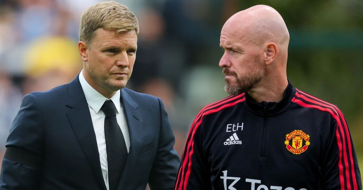 Eddie Howe saw Newcastle United beat Manchester United 2-0 in April.