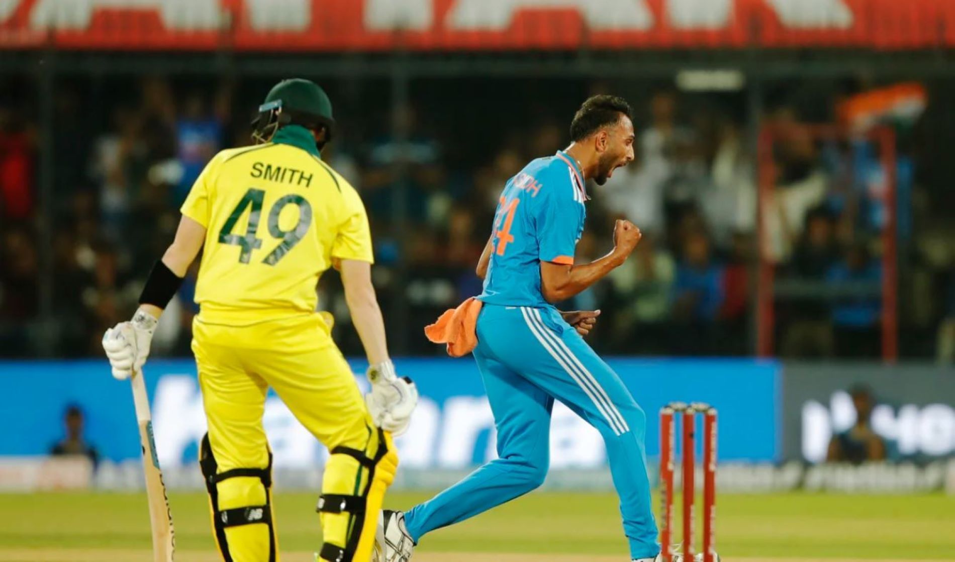 Smith was dismissed for a golden duck in the second ODI at Indore.