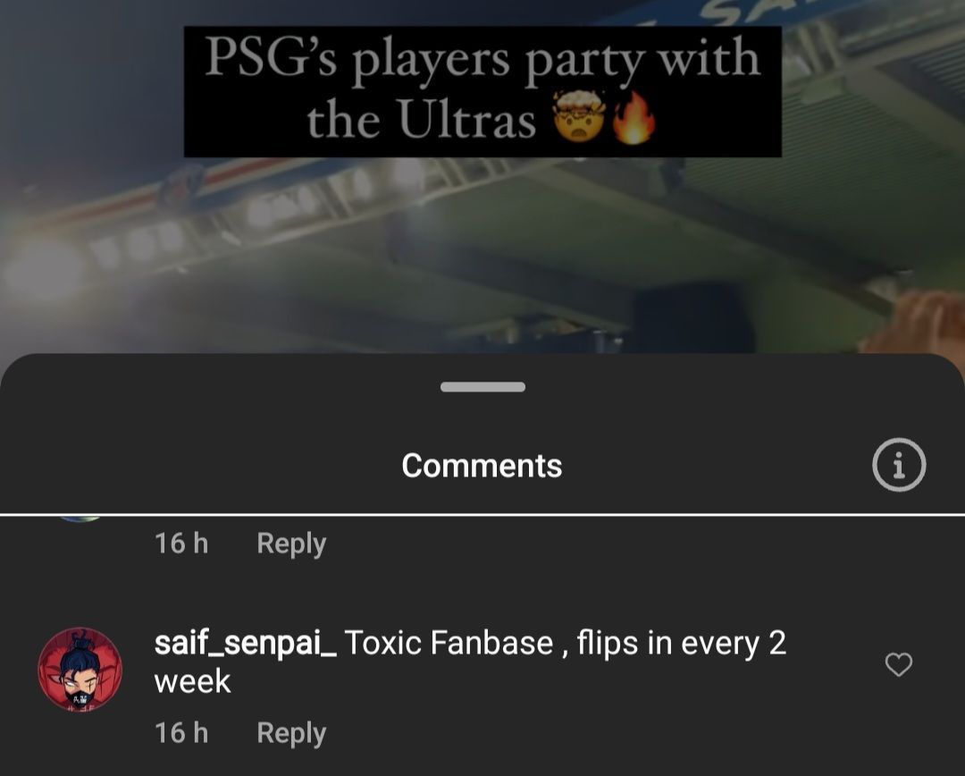 Fans comment on the Ultras