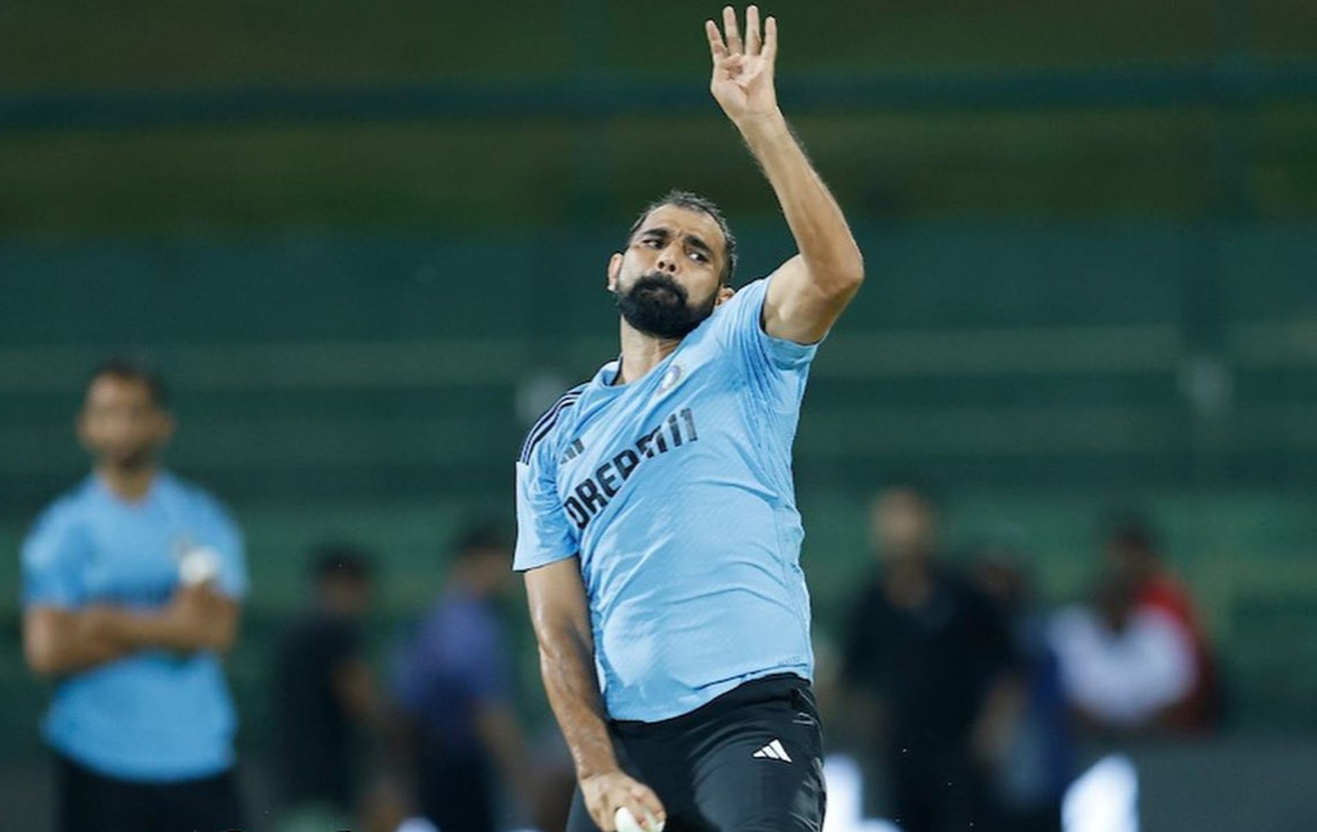 Mohammed Shami during a practice session. (Pic: Instagram)