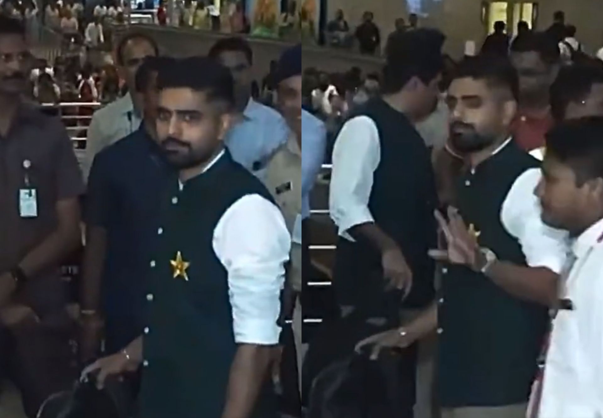 Babar Azam and his Pakistan teammates arrived in Hyderabad on Wednesday night. 