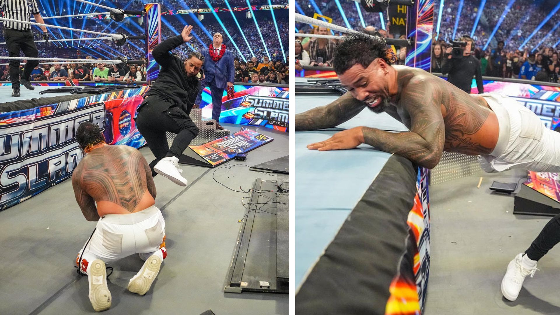 Jey took out Solo Sikoa and Roman at SummerSlam 2023 before Jimmy&#039;s betrayal