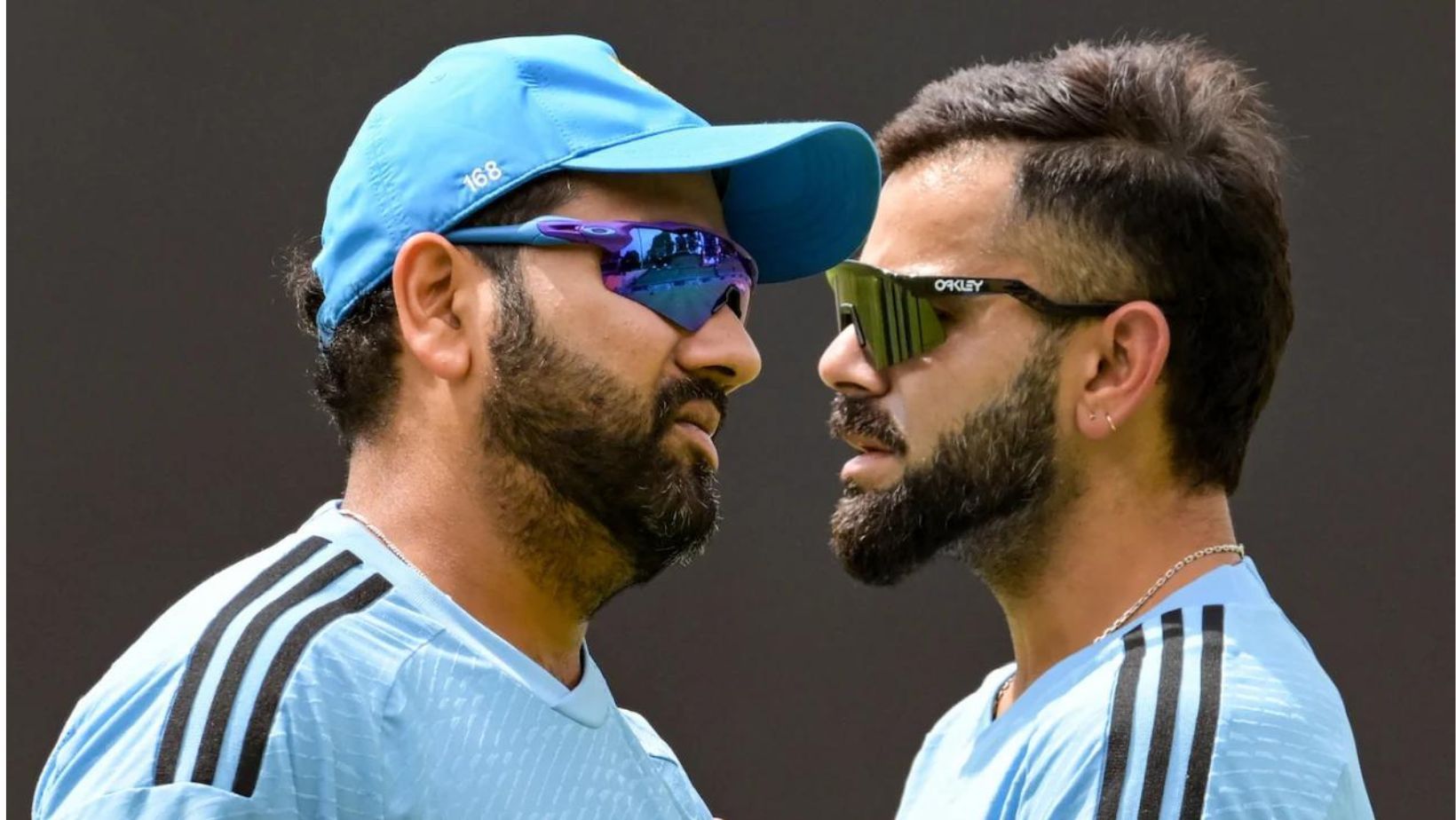 Rohit Sharma (L) and Virat Kohli. (PC: AFP/Getty)