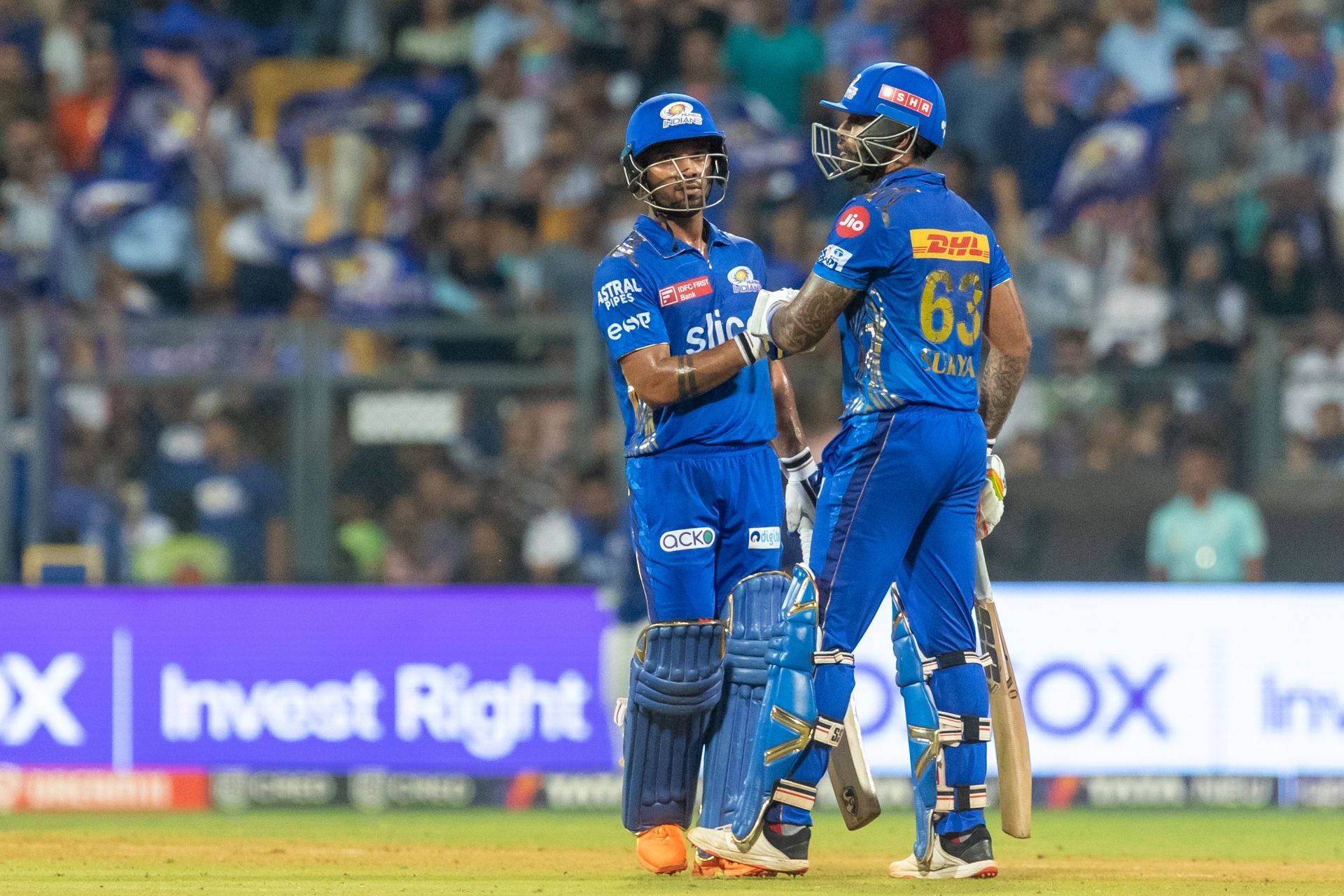 Vishnu Vinod with Suryakumar Yadav (Image Credits: IPL on X)