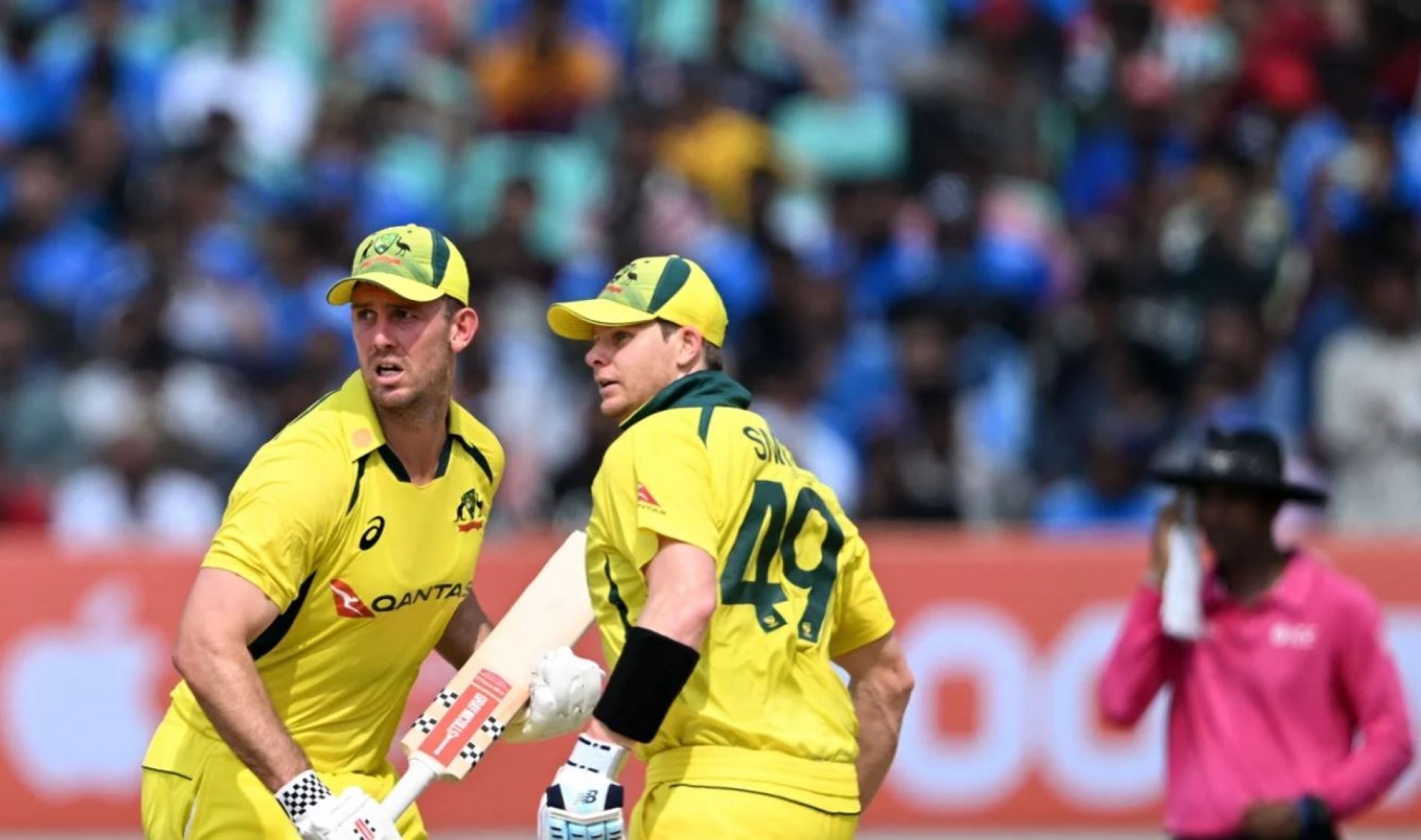 Steve Smith and Mitchell Marsh took Australia to a strong position.